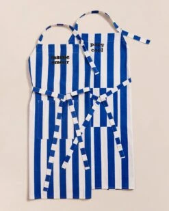 Le Tablier Mamie Amour à Rayures En Coton - Bleu -Bijoux Magasin S24TablierCOMPO Mamieamour TablierPapyCoolimprimerayures bleuemoiemoi 23 580web