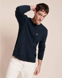 Le Sweat Mini Patch Awesome Dad En Coton Bio - Charbon -Bijoux Magasin SWawesomedadpatchnavyhomme2 1280x1600px