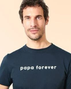 Le T-shirt Papa Forever Adulte En Coton Bio - Charbon