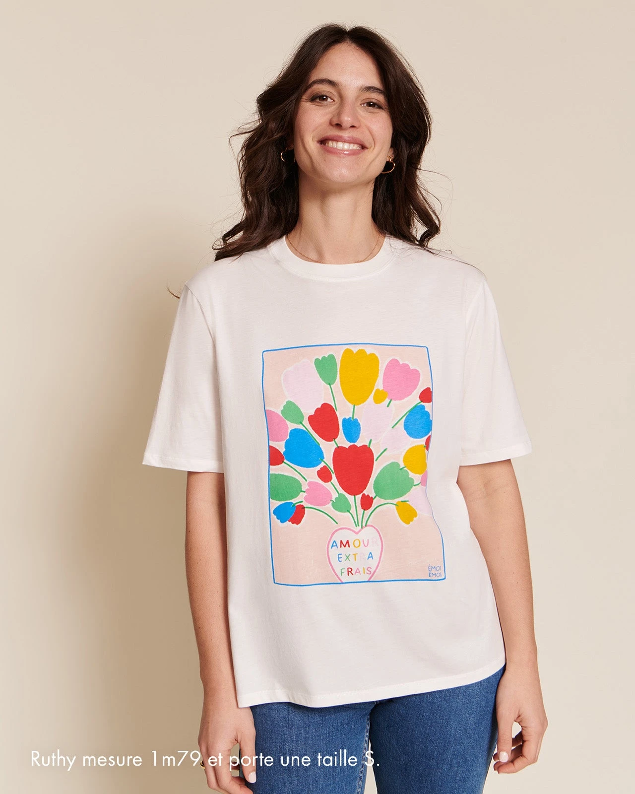 Le T-shirt L'amour Extra Frais En Coton Bio - Blanc 4 Le T-shirt L'amour Extra Frais En Coton Bio - Blanc – Image 2