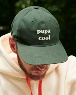 La Casquette Brodée Papa Cool - Vert Sapin -Bijoux Magasin casquette papacool 1280x1600px