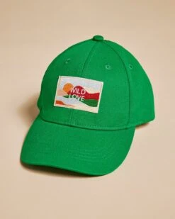 La Casquette Wild Love Enfant - Vert Sapin - Bocage X émoi émoi