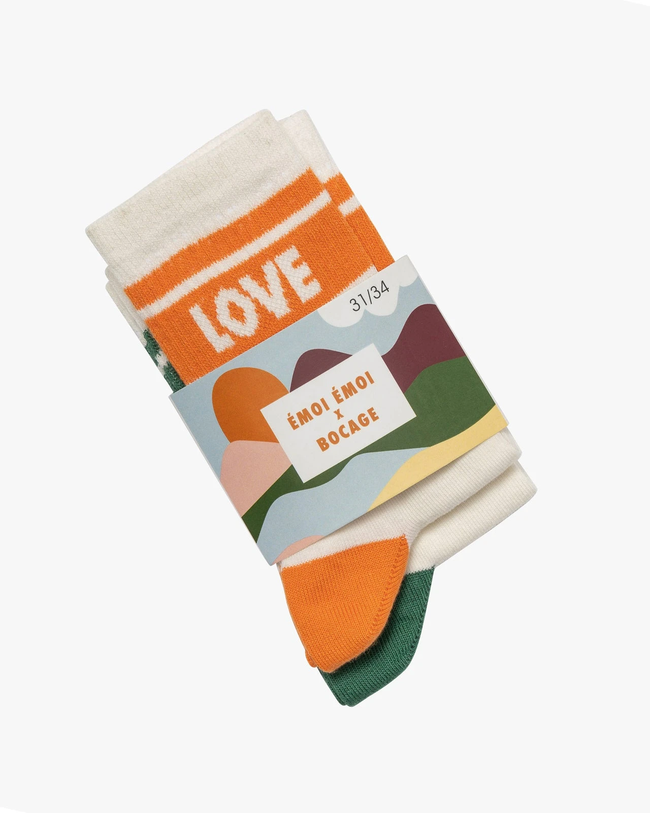 Le Lot De Chaussettes Wild Love Enfant - Vert Et Orange - Bocage X émoi émoi 3 Le Lot De Chaussettes Wild Love Enfant - Vert Et Orange - Bocage X émoi émoi