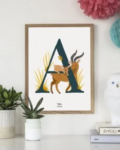 Bijoux Magasin 49 L'affiche Initiale 30 X 40 Cm - Michelle Carlslund X émoi émoi - édition Limitée