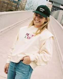 La Casquette Brodée Mama Cool - Vert Sapin -Bijoux Magasin la casquette brodee mama cool vert sapin 2