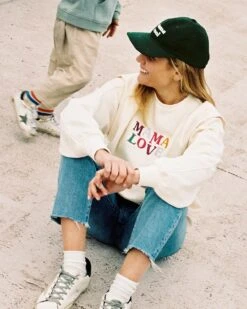 La Casquette Brodée Mama Cool - Vert Sapin -Bijoux Magasin la casquette brodee mama cool vert sapin 4