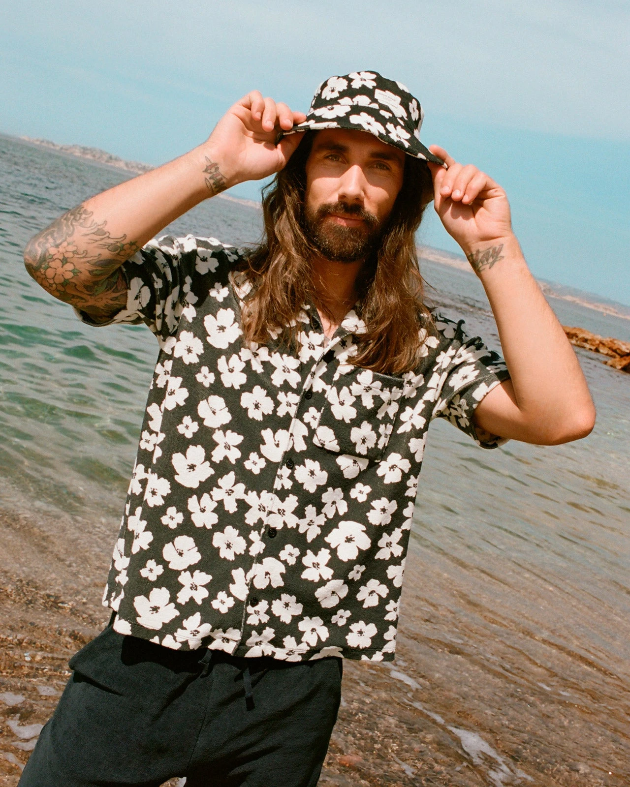 La Chemise Colette Adulte En éponge De Coton Bio - Anémones 5 La Chemise Colette Adulte En éponge De Coton Bio - Anémones – Image 3