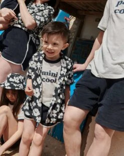 La Chemise Côme Enfant En éponge De Coton Bio - Anémones -Bijoux Magasin la chemise enfant eponge en coton bio anemones nuit 3