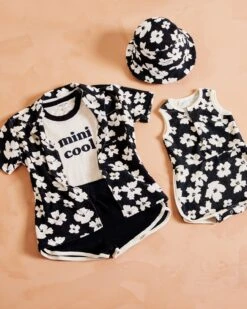 La Chemise Côme Enfant En éponge De Coton Bio - Anémones -Bijoux Magasin la chemise enfant eponge en coton bio anemones nuit 6