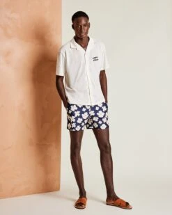 La Chemise Papa Playa En Coton Et Lin - Crème -Bijoux Magasin la chemise papa playa en coton et lin creme 7