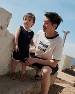 La Mini Combinaison Mini Cool En éponge De Coton Bio - Bleu Nuit -Bijoux Magasin la combinaison mini cool bebe eponge en coton bio nuit 5