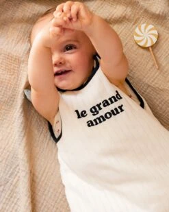 La Gigoteuse Le Grand Amour En Coton Bio - Crème -Bijoux Magasin la gigoteuse le grand amour en coton bio creme 1