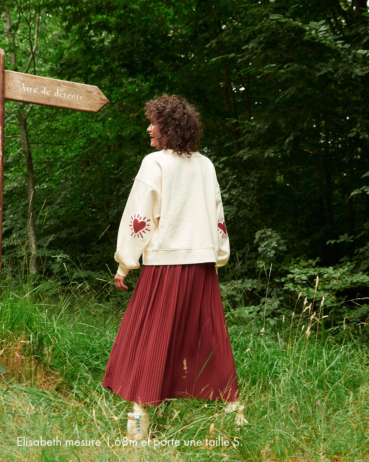 La Jupe Plissée Adèle - Bordeaux 6 La Jupe Plissée Adèle - Bordeaux – Image 4