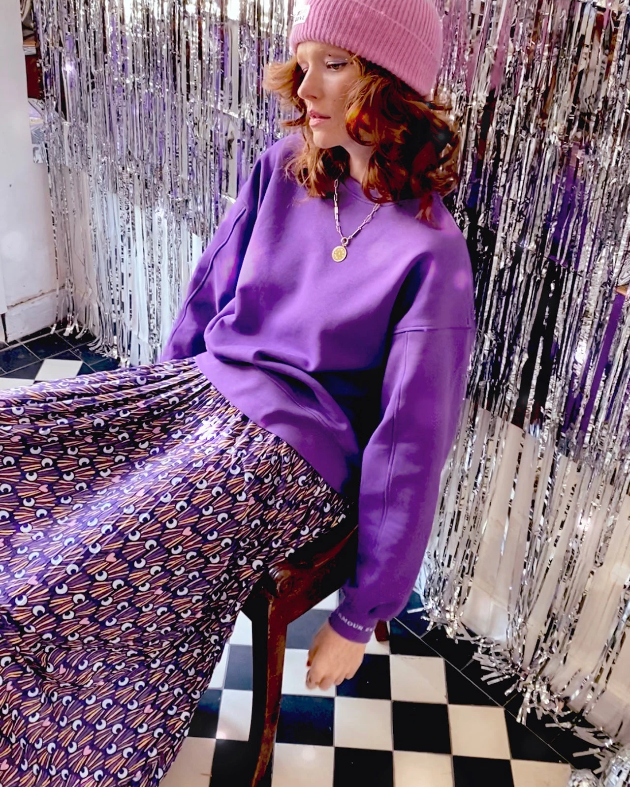 La Jupe Plissée Adèle - Nuit Cosmique 7 La Jupe Plissée Adèle - Nuit Cosmique – Image 5