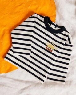 La Marinière Brodée Baby Sunshine En Coton - Ivoire 19 La Marinière Brodée Baby Sunshine En Coton - Ivoire -Bijoux Magasin la mariniere brodee baby sunshine en coton ivoire 14