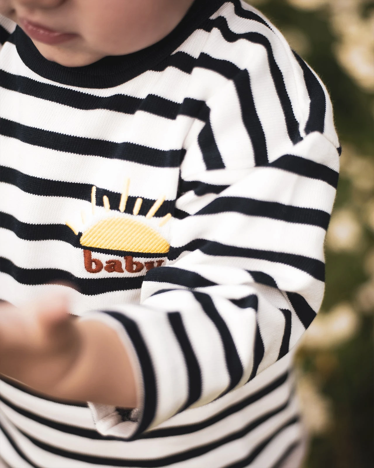 La Marinière Brodée Baby Sunshine En Coton - Ivoire 4 La Marinière Brodée Baby Sunshine En Coton - Ivoire – Image 2