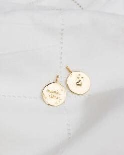 La Médaille Précieuse Seule Mamie Chérie - En Vermeil - 17mm -Bijoux Magasin la medaille precieuse mamie cherie dore 17 mm 10