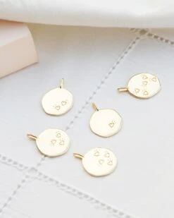 La Médaille Précieuse Mes Cœurs, Mes Amours - 17 Mm - En Vermeil -Bijoux Magasin la medaille precieuse mes coeurs mes amours 17 mm en vermeil emoi emoi 12