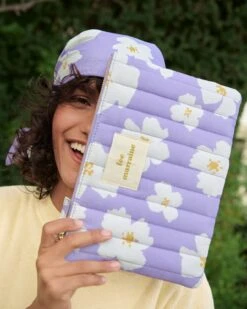 La Pochette Anémones - Message Au Choix -Bijoux Magasin la pochette matelassee anemones en coton bio message au choix 2 2e0f13d0 93f6 44b3 9b12 72339957c0fb