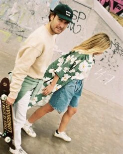 La Robe Chemise Rosita En Coton Et Lin - Anémones Olive -Bijoux Magasin la robe chemise anemones maxi femme en coton et lin olive 21