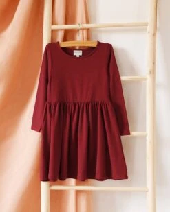 La Robe Romy Enfant - Bordeaux 8 La Robe Romy Enfant - Bordeaux -Bijoux Magasin la robe romy enfant bordeaux emoi emoi 4