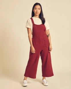 La Salopette Sally En Coton Bio - Bordeaux