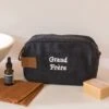 La Trousse De Toilette Grand Frère En Laine - Gris Anthracite -Bijoux Magasin la trousse de toilette grand frere en laine gris anthracite 6