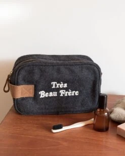 La Trousse De Toilette Très Beau Frère En Laine - Gris Anthracite