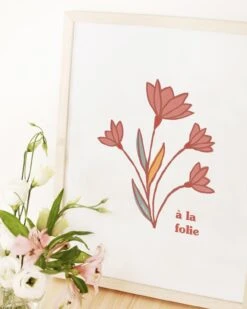 Bijoux Magasin 43 L'affiche À La Folie Quatre Fleurs
