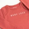 Le Body Baby Love Manches Longues En Coton Bio -Bijoux Magasin le body baby love coton bio rose blush emoi emoi 1