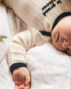 Le Body Le Grand Amour En Coton Bio - Crème -Bijoux Magasin le body le grand amour en coton bio creme emoi emoi 4