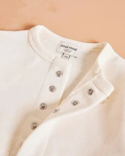 Le Cardigan Bébé Le Grand Amour En Coton Bio - Crème -Bijoux Magasin le cardigan brode le grand amour bebe en coton bio creme 4