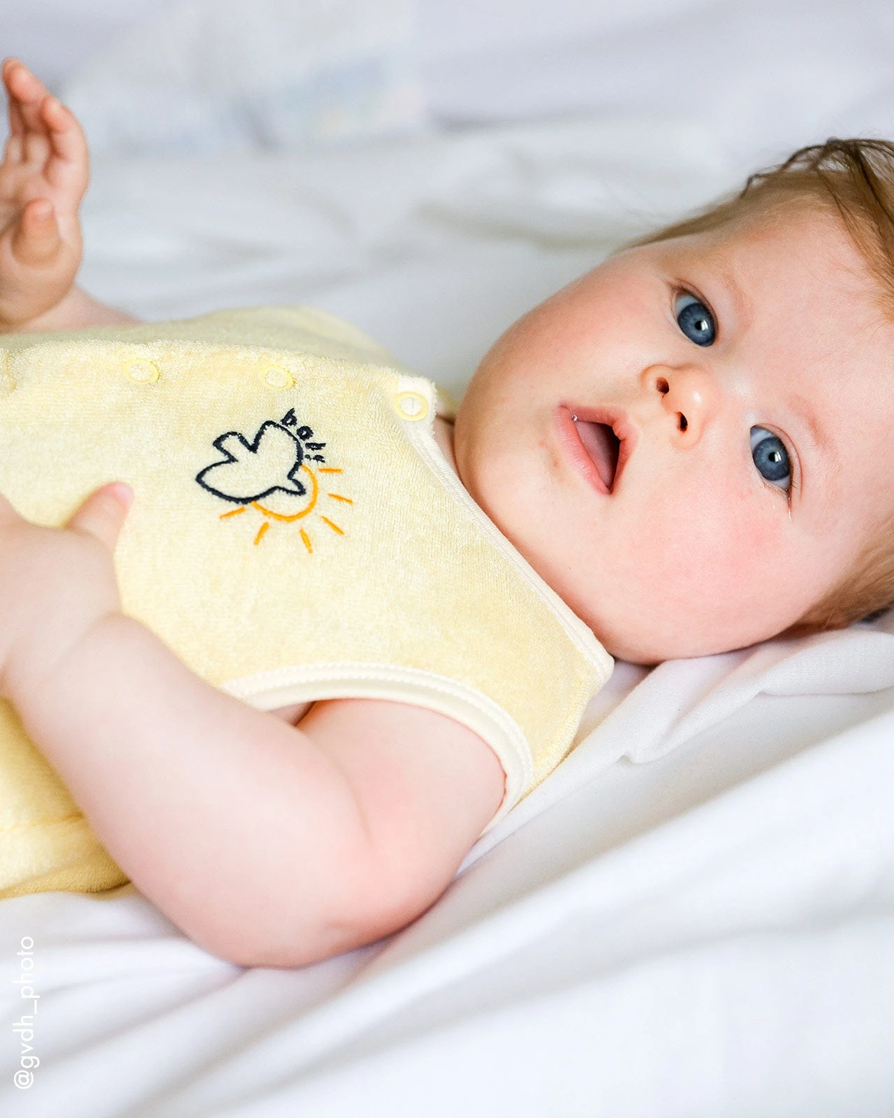 La Mini Combinaison Baby Bird En éponge - Vanille 4 La Mini Combinaison Baby Bird En éponge - Vanille – Image 2