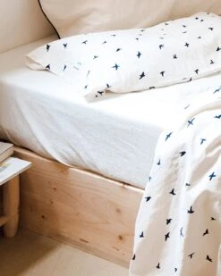 Uni Le Drap Housse Simple Crème - Bonsoirs X émoi émoi