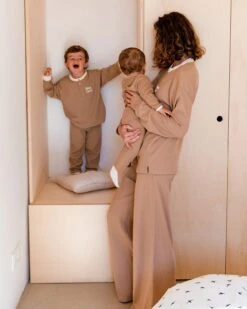 Le Bas De Pyjama Femme En Coton Bio - Praliné -Bijoux Magasin le duo de pyjama mama cool x mini cool 4 db6a1c0f 72ca 4e9c b1a9 3c3d5af35836