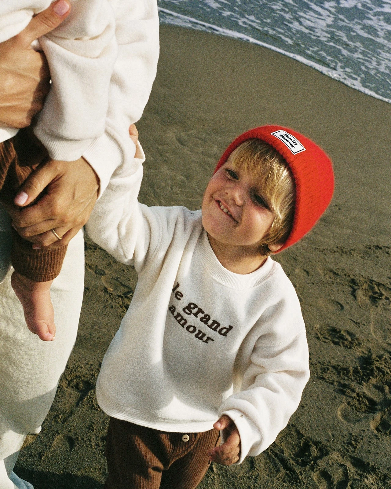 Le Duo De Sweats Le Grand Amour Femme / Enfant En Polaire Recyclée - Crème 6 Le Duo De Sweats Le Grand Amour Femme / Enfant En Polaire Recyclée - Crème – Image 4