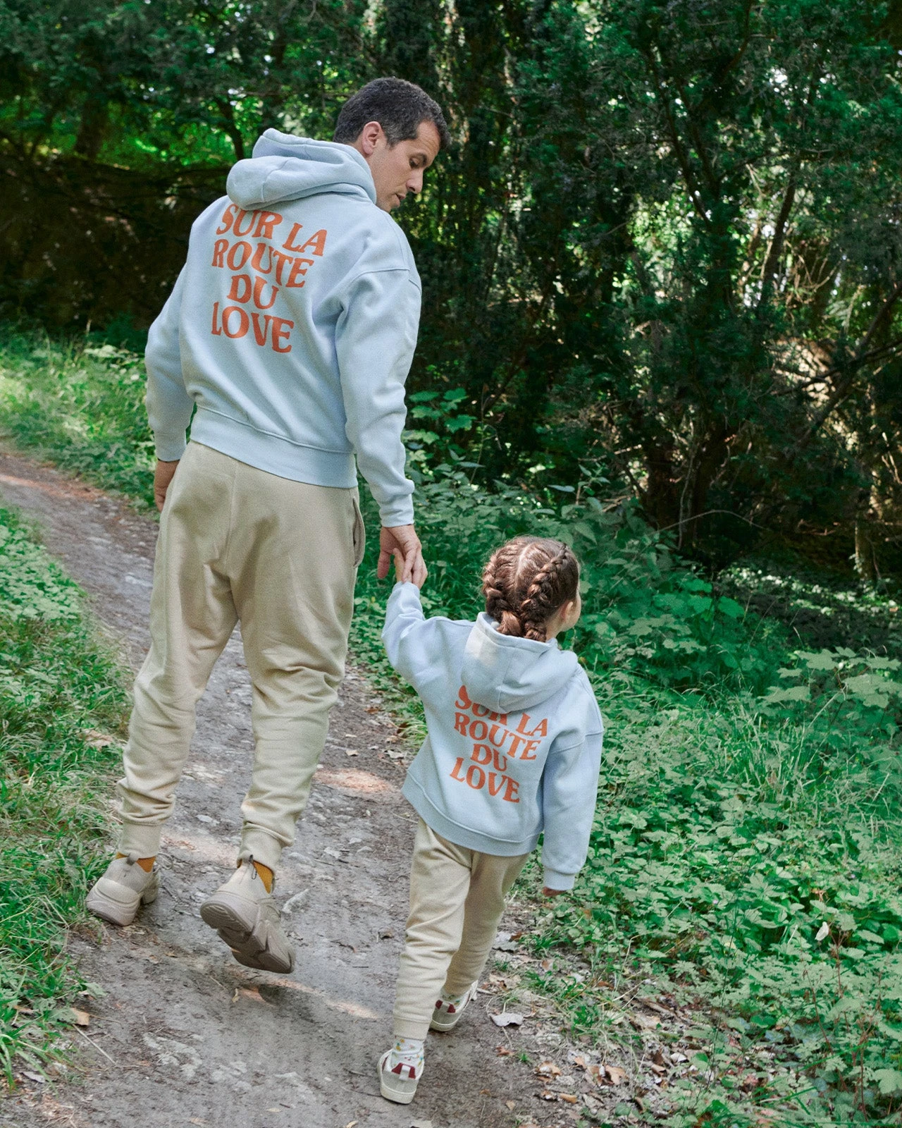 Le Hoodie Sur La Route Du Love En Coton Bio Enfant - Bleu 5 Le Hoodie Sur La Route Du Love En Coton Bio Enfant - Bleu – Image 3