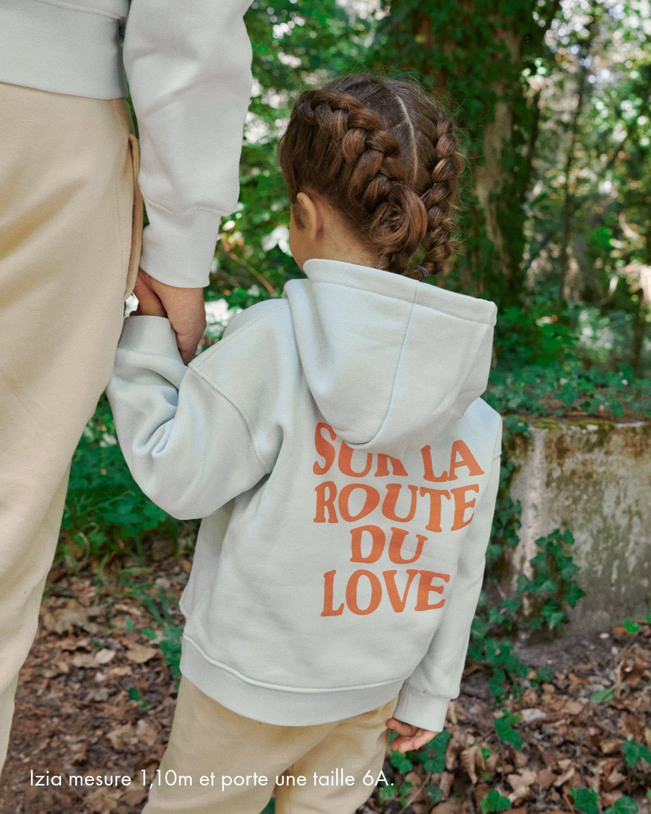 Le Hoodie Sur La Route Du Love En Coton Bio Enfant - Bleu 4 Le Hoodie Sur La Route Du Love En Coton Bio Enfant - Bleu – Image 2