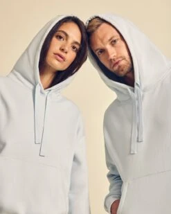 Le Hoodie Sur La Route Du Love En Coton Bio Femme - Bleu -Bijoux Magasin le hoodie sur la route du love en coton bio femme bleu 4