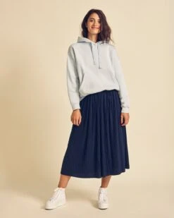 Le Hoodie Sur La Route Du Love En Coton Bio Femme - Bleu -Bijoux Magasin le hoodie sur la route du love en coton bio femme bleu 7