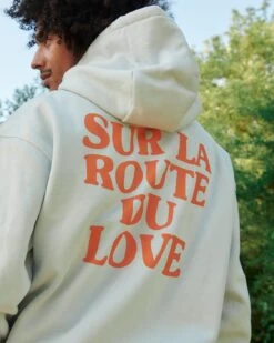 Le Hoodie Sur La Route Du Love En Coton Bio Homme - Bleu