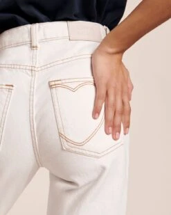 Le Jean Qui Vous Aime - écru 24 Le Jean Qui Vous Aime - écru -Bijoux Magasin le jean droit ecru 12