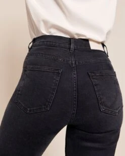 Le Jean Qui Vous Aime - Black Stone -Bijoux Magasin le jean droit noir 13