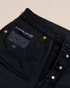 Le Jean Qui Vous Aime - Black Stone -Bijoux Magasin le jean droit noir 19