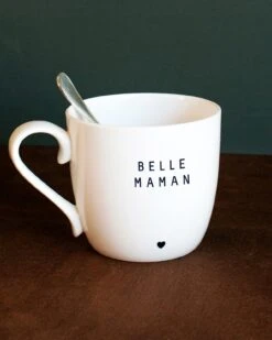 Les Mugs Belle Famille - Message Au Choix -Bijoux Magasin le mug belle maman