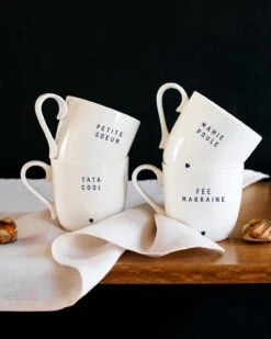 Le Mug Marraine - Message Au Choix -Bijoux Magasin le mug blanc fee marraine emoi emoi 2