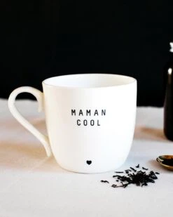 Le Mug Maman - Message Au Choix -Bijoux Magasin le mug blanc maman cool emoi emoi