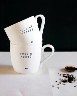 Le Mug Cousin.e.s - Message Au Choix -Bijoux Magasin le mug cousin adore emoi emoi 1
