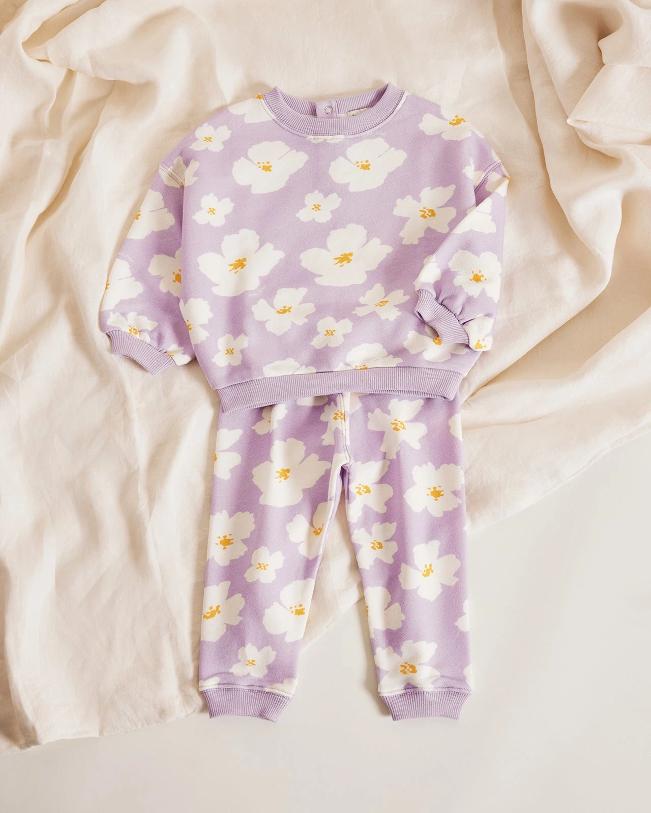 Le Pantalon Pia En Coton Bio - Anémones Lilas 8 Le Pantalon Pia En Coton Bio - Anémones Lilas – Image 6