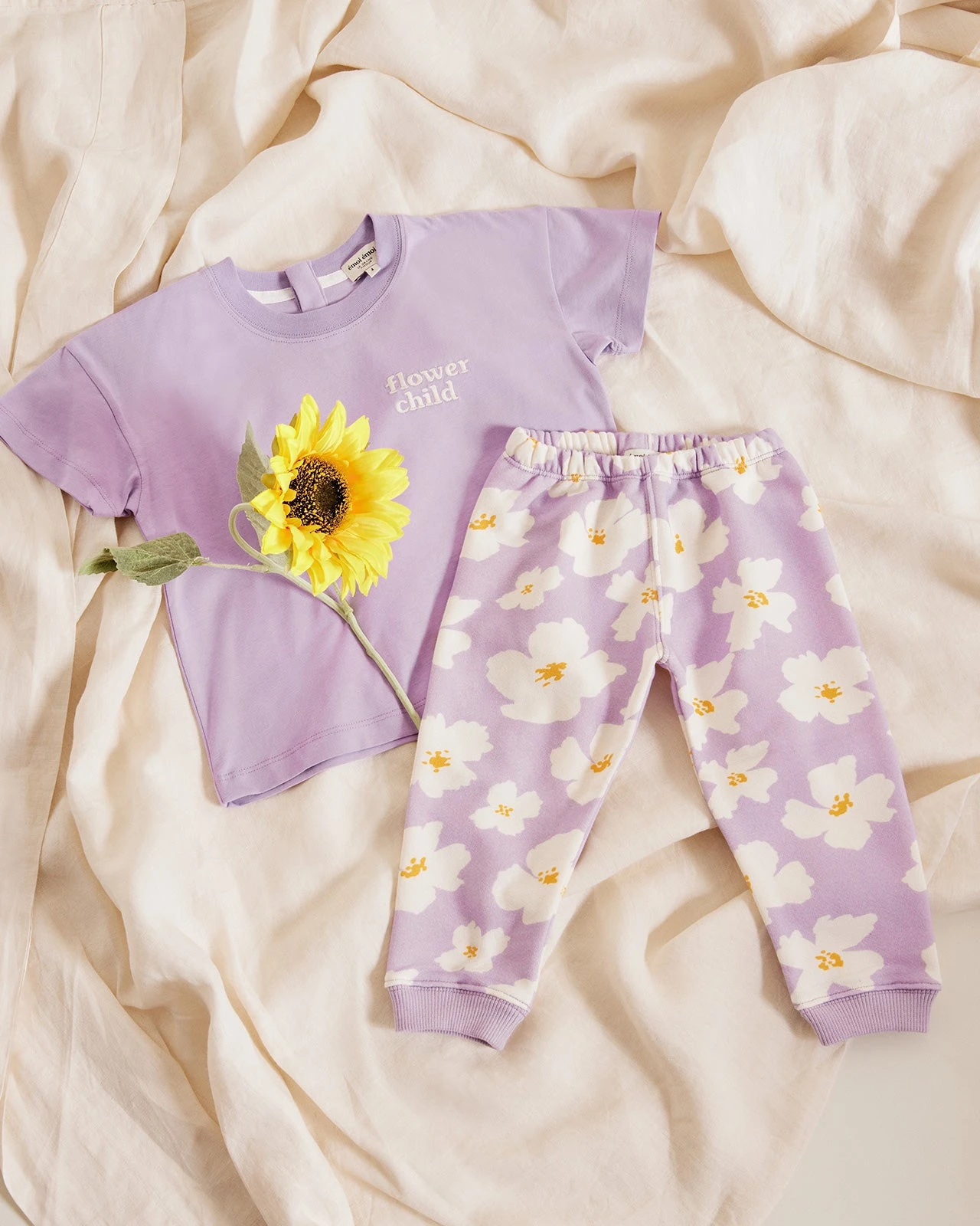 Le Pantalon Pia En Coton Bio - Anémones Lilas 9 Le Pantalon Pia En Coton Bio - Anémones Lilas – Image 7